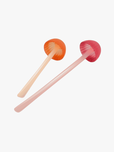 Genuine Fred Magic Sprout Mini-Mushroom Bookmarks in multicolored set on a light gray background